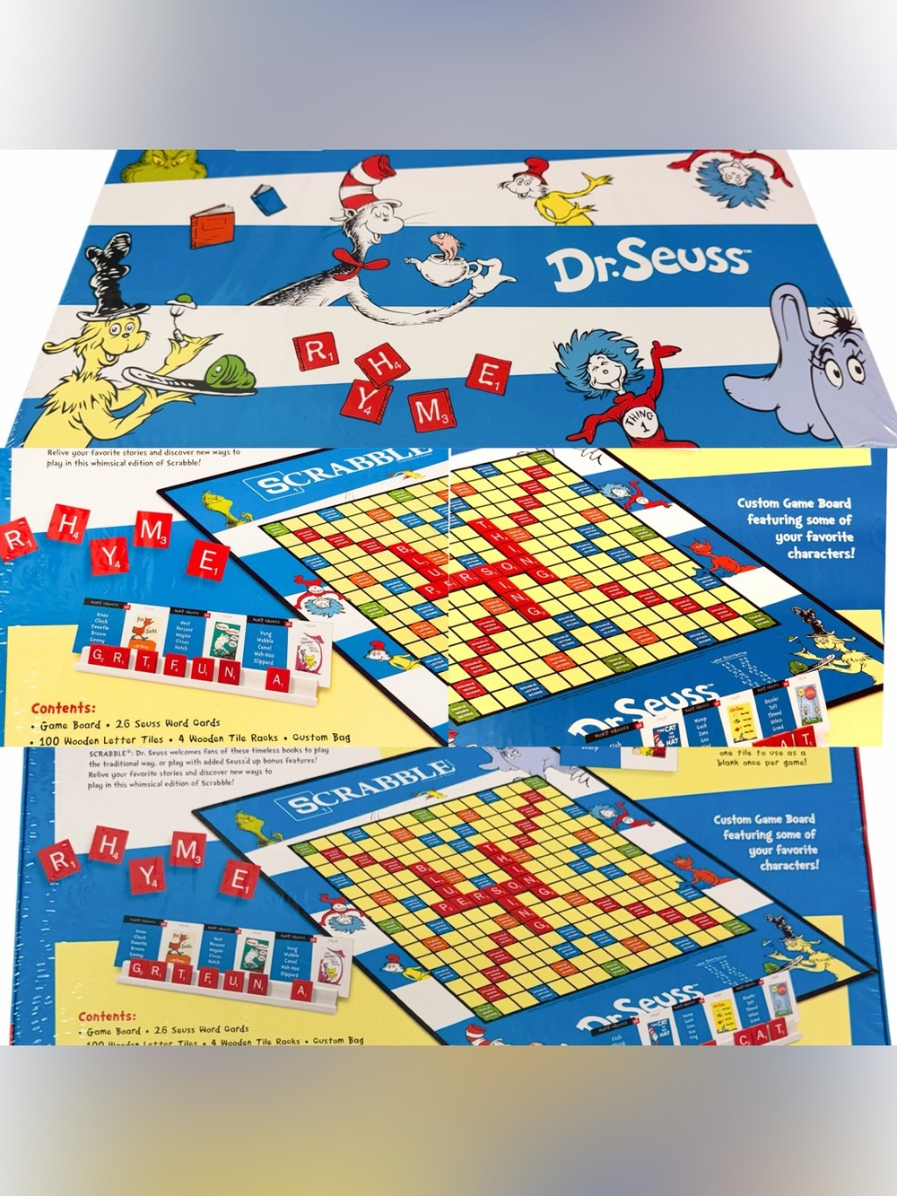 NWT NIB HASBRO SCRABBLE DR.SEUSS VERSION FALL INTO WINTER WITH A NEW FAMILY GAME